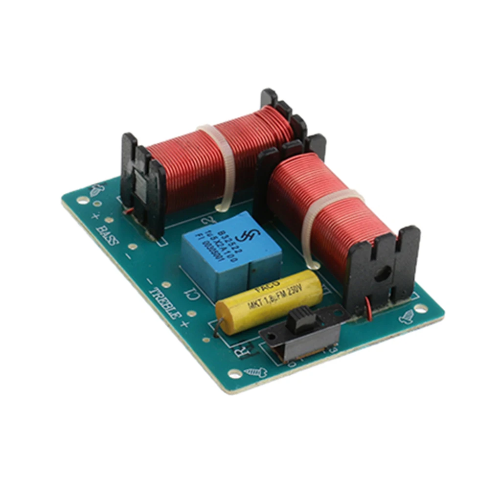 Treble Bass 2 Way Frequency Divider Speaker Audio Crossover Filters Board DIY Audio Speaker Frequency Divider Crossover Filters
Treble Bass 2 Way Frequency Divider Speaker Audio Crossover Filters Board DIY Audio Speaker Frequency Divider Crossover Filters