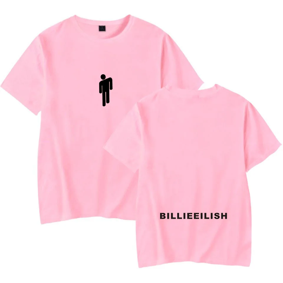 Billie Eilish/уличная футболка в стиле хип хоп Harajuku Повседневная с круглым вырезом и