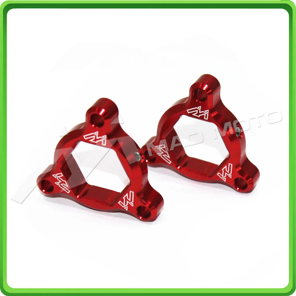 HUIHUAN MADMOTO 14mm Red Fork Spring Preload Adjusters for kawasaki Ninja ZX6R ZX636R ZX6RR 2003-2004 Style C (3)