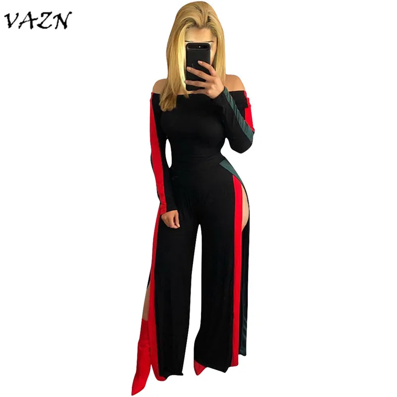 VAZN Top Quality New Fashion 2018 Sexy Jumpsuits Long Sleeve Slash Neck Slit Loose Sexy Jumpsuits Women W8026
VAZN Top Quality New Fashion 2018 Sexy Jumpsuits Long Sleeve Slash Neck Slit Loose Sexy Jumpsuits Women W8026