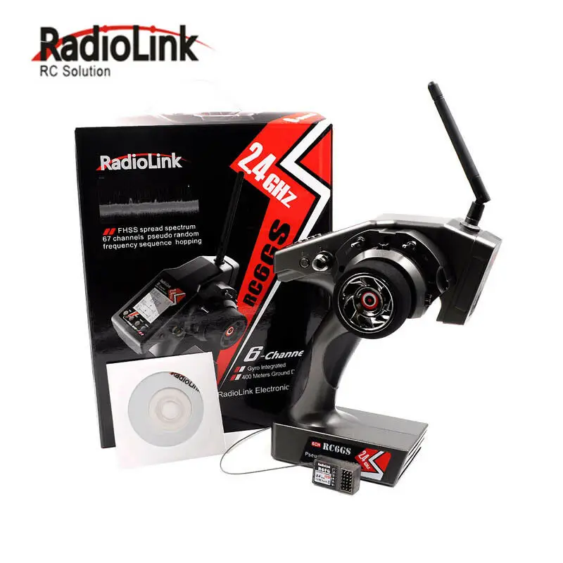 RadioLink RC6Gs 2.4G 6CH RC transmitter Car Controller With R6FG Gyro Receiver for RC Car Boat Accessories
RadioLink RC6Gs 2.4G 6CH RC transmitter Car Controller With R6FG Gyro Receiver for RC Car Boat Accessories