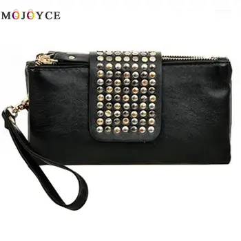 Luxury Women PU Leather Handbag Brand designer Female Double Zipper Rivet Clutch Phone Coin Purse carteras y bolsos de mujer
Luxury Women PU Leather Handbag Brand designer Female Double Zipper Rivet Clutch Phone Coin Purse carteras y bolsos de mujer
