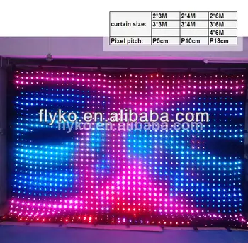 Free shipping LED Curtain RGB full color fireproof 2*3m P10 with DMX controller
Free shipping LED Curtain RGB full color fireproof 2*3m P10 with DMX controller