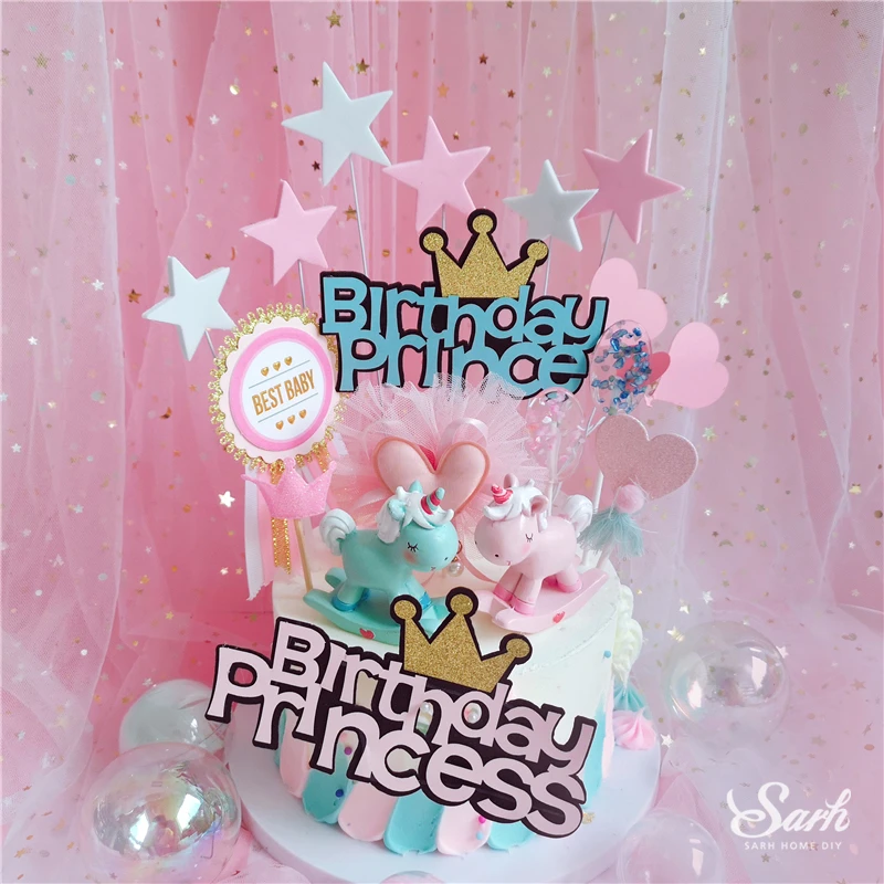 Ins Prince Princess Cake Toppers Trojan Rabbit Ear Decorations Happy Birthday Baby's Party Children's Day for Baking Lovely Gift
Ins Prince Princess Cake Toppers Trojan Rabbit Ear Decorations Happy Birthday Baby's Party Children's Day for Baking Lovely Gift