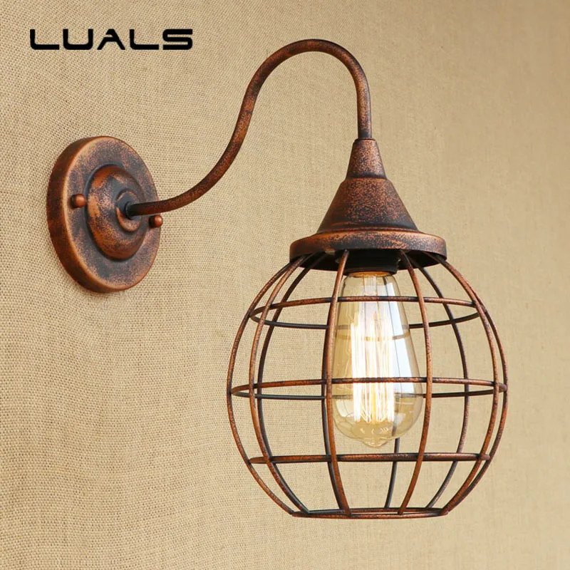 Loft Style Industrial Wall Lamp Creative Rusty Color Vintage Wall Light Coffee Bar Art Deco Lighting Contains Edison LED Bulbs
Loft Style Industrial Wall Lamp Creative Rusty Color Vintage Wall Light Coffee Bar Art Deco Lighting Contains Edison LED Bulbs