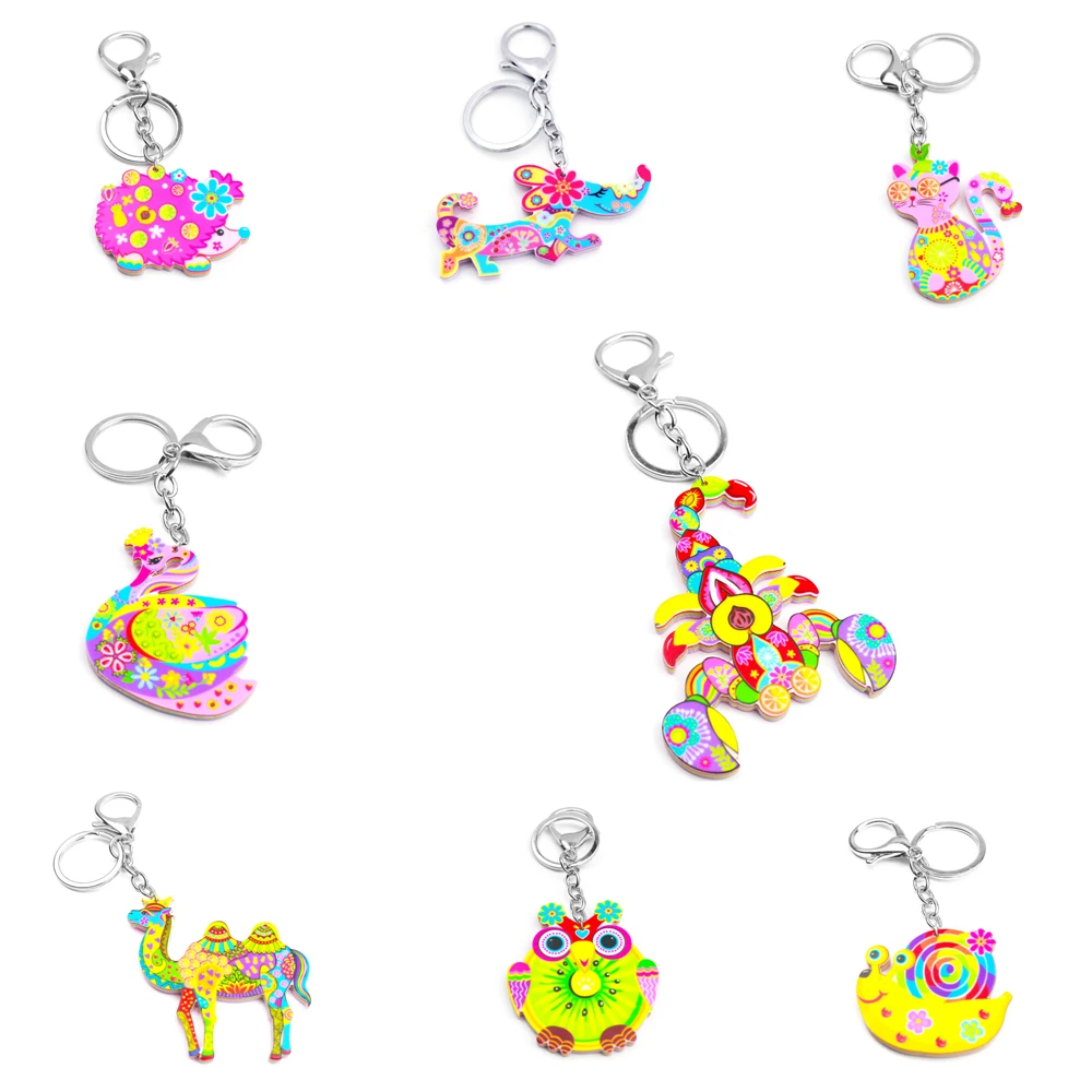 Acrylic Dog Cat Owl Snail Hedgehog Camel Scorpion Jewelry Keyring For Women Girl Bag Car Key Handbag Wallet Charm Keychain Gift
Acrylic Dog Cat Owl Snail Hedgehog Camel Scorpion Jewelry Keyring For Women Girl Bag Car Key Handbag Wallet Charm Keychain Gift