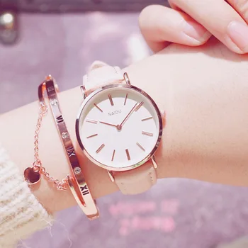 Exquisite Simple Style Watches for Women Fashion Slim Leather Quartz Wrist Watches Luxury Famous Brand Woman Clock montre femme
Exquisite Simple Style Watches for Women Fashion Slim Leather Quartz Wrist Watches Luxury Famous Brand Woman Clock montre femme