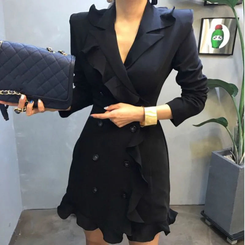 LANMREM Fashion New Spring 2019 Ruffles Patchwork Loose Notched Full Sleeve Elegant Women Office Lady Suit Type Mini Dress UA192
LANMREM Fashion New Spring 2019 Ruffles Patchwork Loose Notched Full Sleeve Elegant Women Office Lady Suit Type Mini Dress UA192