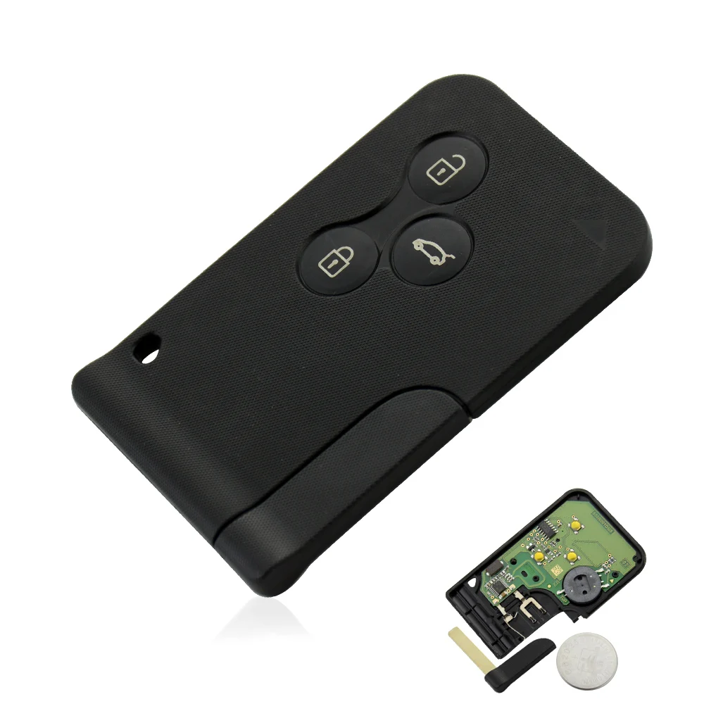 OkeyTech 2X 3 кнопки смарт карты 433 МГц ID46 чип для Renault Clio Logan Megane 2 Koleos Scenic Card