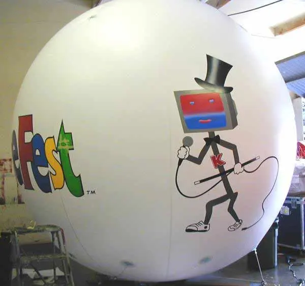 inflatable flying balloon entertaining advertising ball