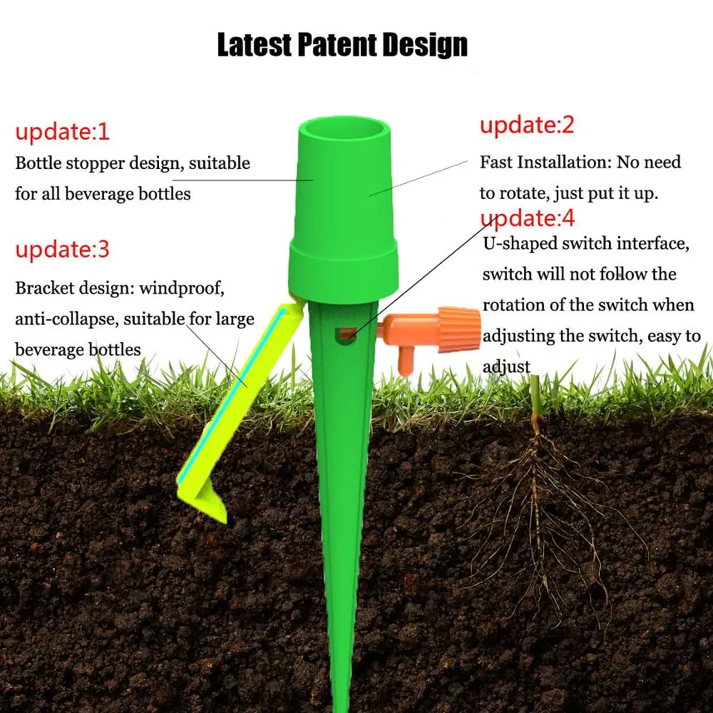 6pcs EU/Automatic Flower Irrigator Adjustable Water Dripper with Switch Control Valve Drip Irrigation System Waterer
6pcs EU/Automatic Flower Irrigator Adjustable Water Dripper with Switch Control Valve Drip Irrigation System Waterer