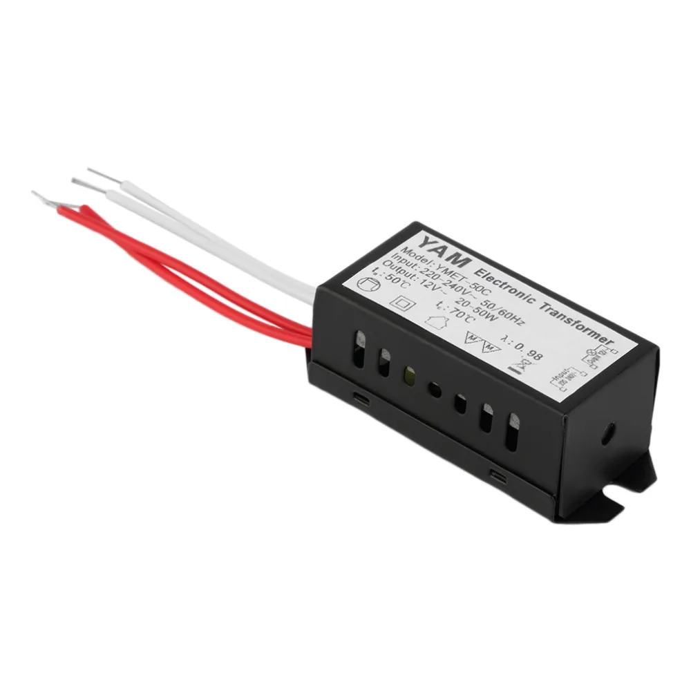 New AC 220V to 12V 20-50W LED Lighting Transformator Halogen Lamp Electronic Transformer LED Driver Power Supply
New AC 220V to 12V 20-50W LED Lighting Transformator Halogen Lamp Electronic Transformer LED Driver Power Supply