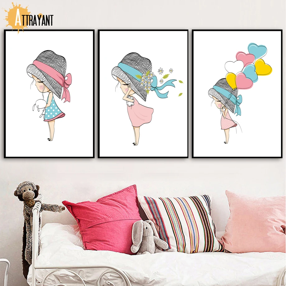 Girl Heart Balloon Wall Art Canvas Painting Nordic Posters And Prints Cartoon Wall Pictures kids Bedroom Baby Girl Room Decor
Girl Heart Balloon Wall Art Canvas Painting Nordic Posters And Prints Cartoon Wall Pictures kids Bedroom Baby Girl Room Decor