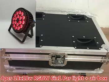 Flight Case+4PCS / 18x18w 6in1 LED par light RGBW full color panel light dmx512 professional stage light KTV disco light
Flight Case+4PCS / 18x18w 6in1 LED par light RGBW full color panel light dmx512 professional stage light KTV disco light