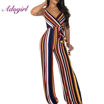 Sexy striped boot cut fashion women jumpers European and American style Sling Deep V Neck Wide Leg Pants
Sexy striped boot cut fashion women jumpers European and American style Sling Deep V Neck Wide Leg Pants