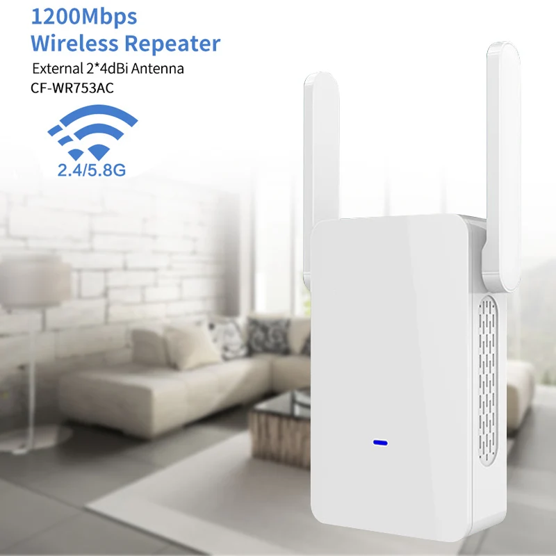 1200M Wireless Repeater 5.8G High Power Dual Band WiFi Signal Range Amplifier Router Dropshipping
1200M Wireless Repeater 5.8G High Power Dual Band WiFi Signal Range Amplifier Router Dropshipping
