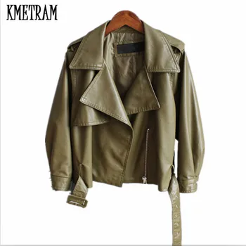KMETRAM 2020 Spring Autumn New Fashion Women's PU Leather Jacket Ladies Basic Jackets Black Red Female Short Outerwear HH695
KMETRAM 2020 Spring Autumn New Fashion Women's PU Leather Jacket Ladies Basic Jackets Black Red Female Short Outerwear HH695