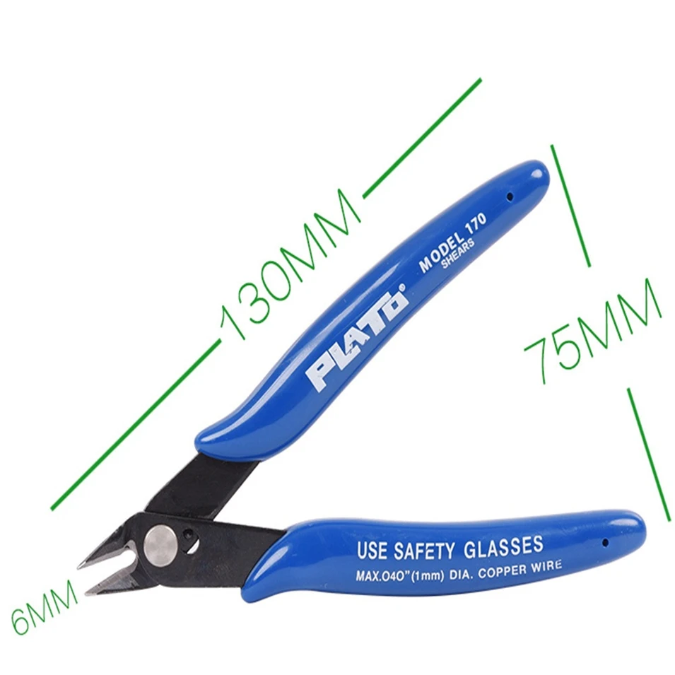 HOT PLATO 170 Wishful Clamp DIY Electronic Diagonal Pliers Side Cutting Nippers Wire Cutter
HOT PLATO 170 Wishful Clamp DIY Electronic Diagonal Pliers Side Cutting Nippers Wire Cutter