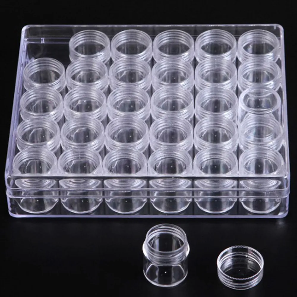 30Slots Adjustable Transparent Diamond Painting Accessory Tools Jewelry Case Diamond Painting Cross Stitch StorageTools Box
30Slots Adjustable Transparent Diamond Painting Accessory Tools Jewelry Case Diamond Painting Cross Stitch StorageTools Box
