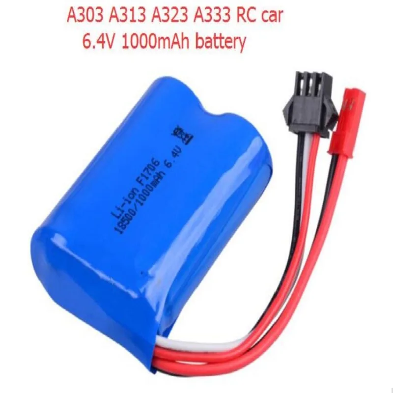 Original Part 6.4V 1000mAh Lipo Battery Free shipping For Wltoys A303 A313 A323 A333 RC Car spare parts battery
Original Part 6.4V 1000mAh Lipo Battery Free shipping For Wltoys A303 A313 A323 A333 RC Car spare parts battery