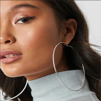 StoneFans Stainless Steel Big Hoop Earrings for Women Geometric Large Round Circle Earrings Stud Accessories 2019 Jewelry
StoneFans Stainless Steel Big Hoop Earrings for Women Geometric Large Round Circle Earrings Stud Accessories 2019 Jewelry