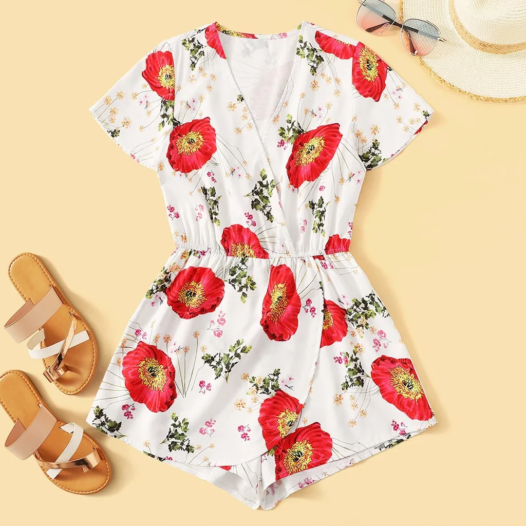 Womail Jumpsuit Women's Bohemian Summer V-Neck Short Sleeve Print Floral Fresh Jumpsuit Playsuits Summer Beach Apr 30
Womail Jumpsuit Women's Bohemian Summer V-Neck Short Sleeve Print Floral Fresh Jumpsuit Playsuits Summer Beach Apr 30