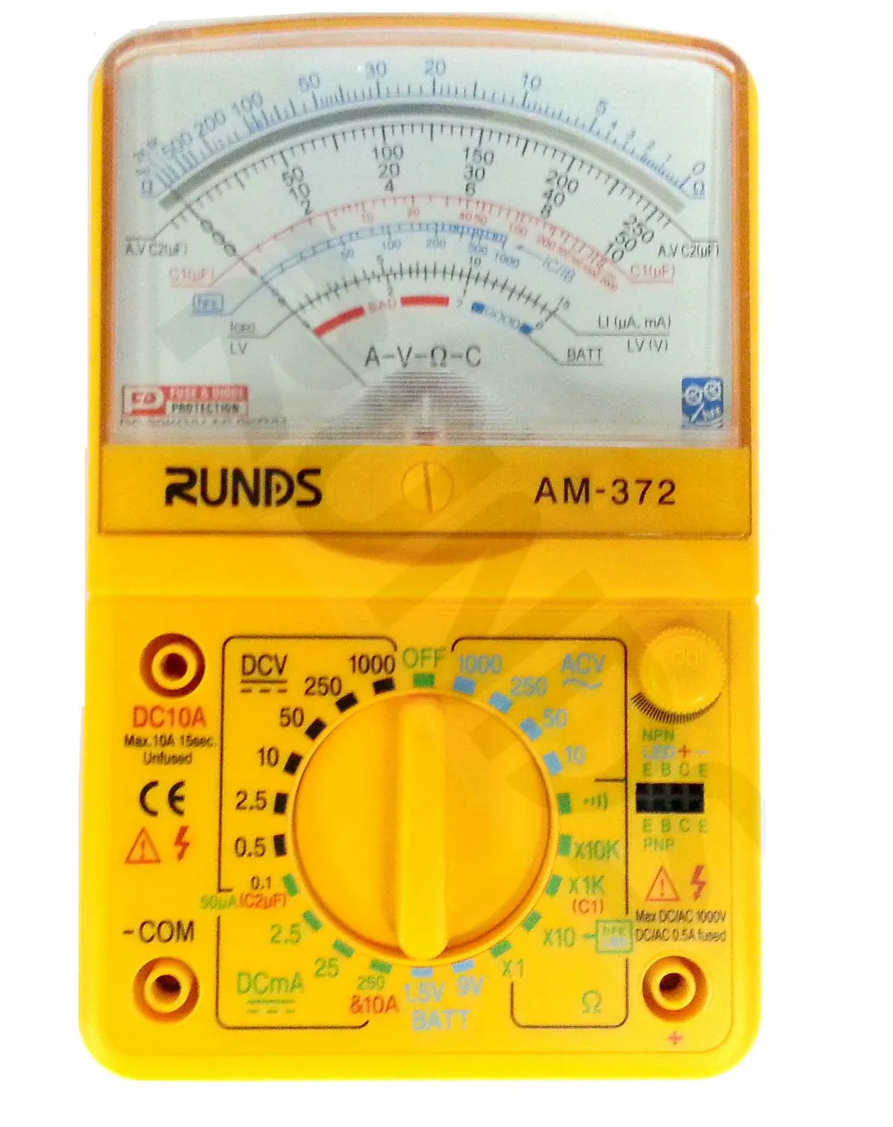 Analog multimeter AM-372,delicate and beautiful,high quality professional testing tools.
Analog multimeter AM-372,delicate and beautiful,high quality professional testing tools.