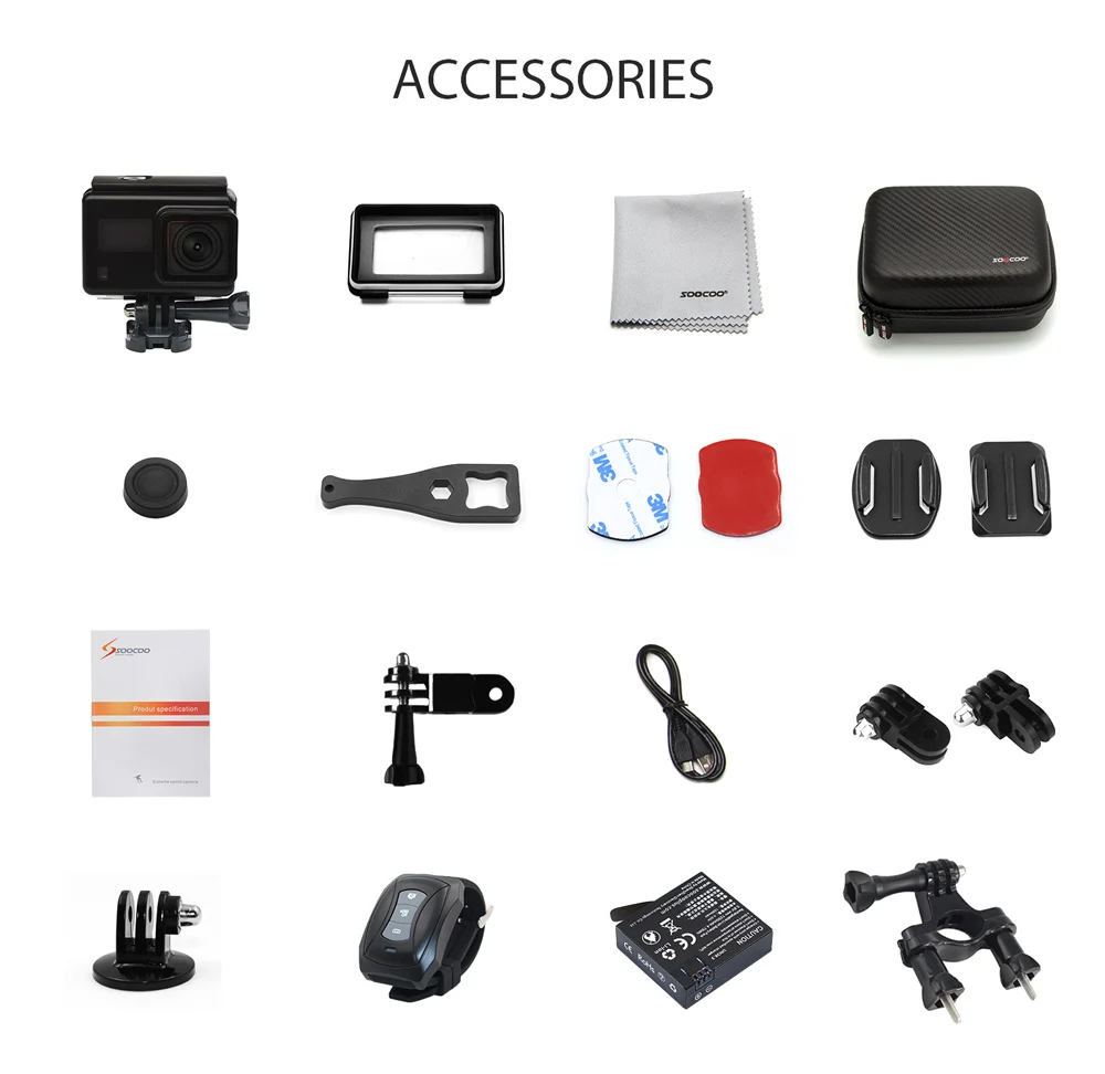 SOOCOO S300 4K 30FPS Sports Camera 2.35 Touchscreen Hi3559V100 IMX377 EIS Wifi External Mic GPS (23)