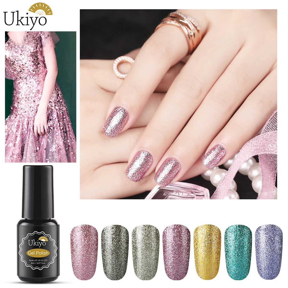 Ukiyo 8ml Platinum Nail Gel Polish Soak Off UV LED Shining Glitter Gel Varnish Semi Permanent Manicure Nail Art Gel Nail Polish
Ukiyo 8ml Platinum Nail Gel Polish Soak Off UV LED Shining Glitter Gel Varnish Semi Permanent Manicure Nail Art Gel Nail Polish