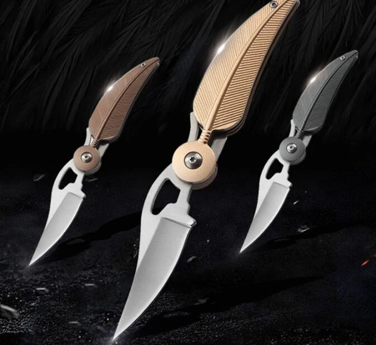 LLxxmm High Quality Feather Tactical Folding Knife Flipper Army Knife Hunting Camping Survival Pocket knives EDC tool
LLxxmm High Quality Feather Tactical Folding Knife Flipper Army Knife Hunting Camping Survival Pocket knives EDC tool