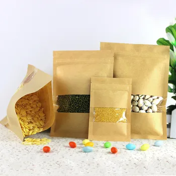 3.5''x5.5'' (9x14cm) Party Kraft Paper With Clear Window Packaging Package Bag for Food Coffee Storage Resealable Zip Lock Pouch
3.5''x5.5'' (9x14cm) Party Kraft Paper With Clear Window Packaging Package Bag for Food Coffee Storage Resealable Zip Lock Pouch