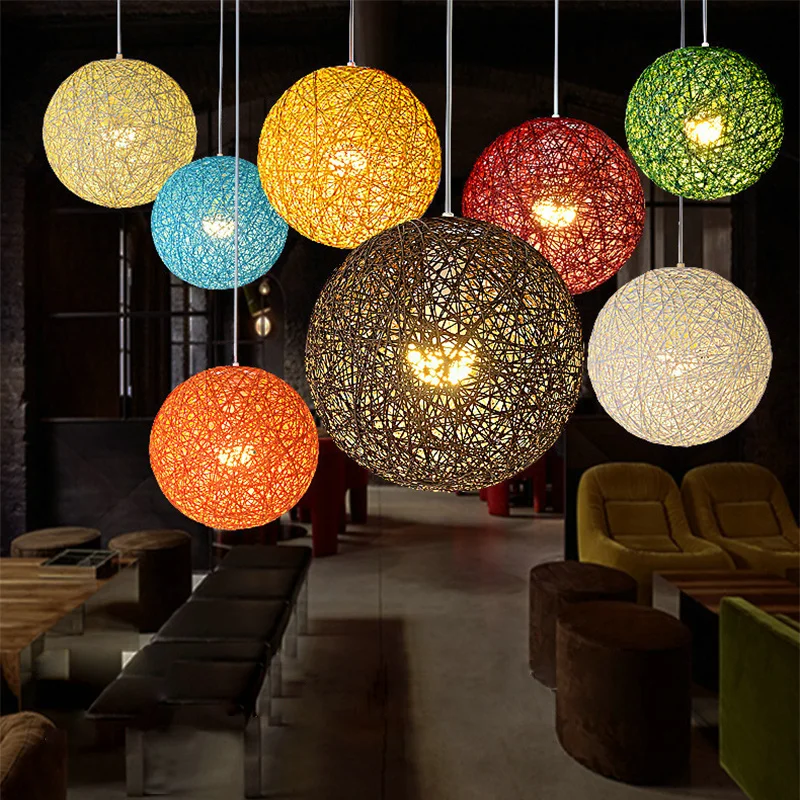 Hemp Ball Chandelier European Fashion Contracted Contemporary Dining room Light Rural Cany Art Pendant Lamp Sitting Room Bedroom
Hemp Ball Chandelier European Fashion Contracted Contemporary Dining room Light Rural Cany Art Pendant Lamp Sitting Room Bedroom