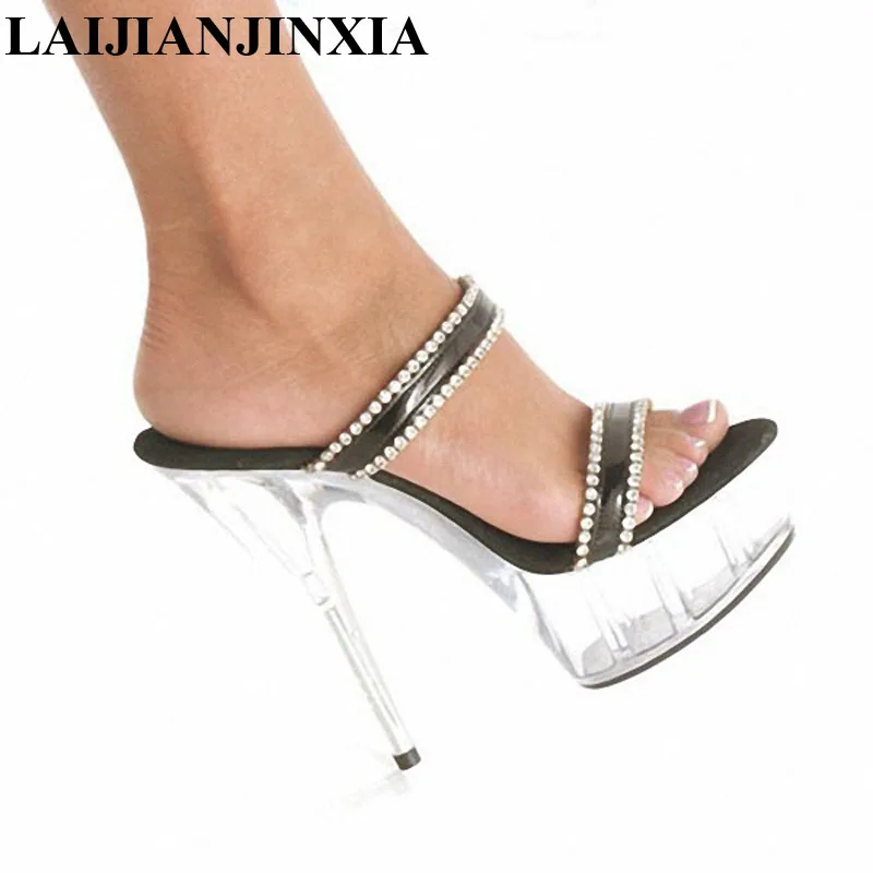 LAIJIANJINXIA 15 CM High Heels Slippers Club Night Shoes Sexy Pole Dancing Shoes Platform Women's Shoes Dance Shoes K-081
LAIJIANJINXIA 15 CM High Heels Slippers Club Night Shoes Sexy Pole Dancing Shoes Platform Women's Shoes Dance Shoes K-081