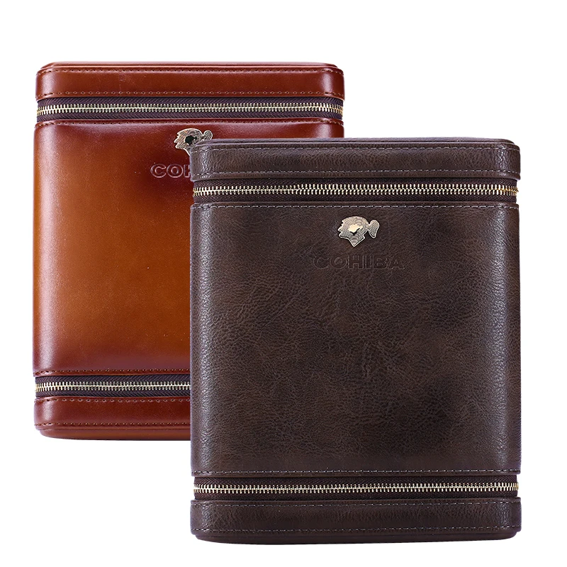 Cigar Humidor COHIBA Portable Leather Cedar Wood Mini Cigarette Case Wear-resistant And Moisturizing Travel Holder Case
Cigar Humidor COHIBA Portable Leather Cedar Wood Mini Cigarette Case Wear-resistant And Moisturizing Travel Holder Case