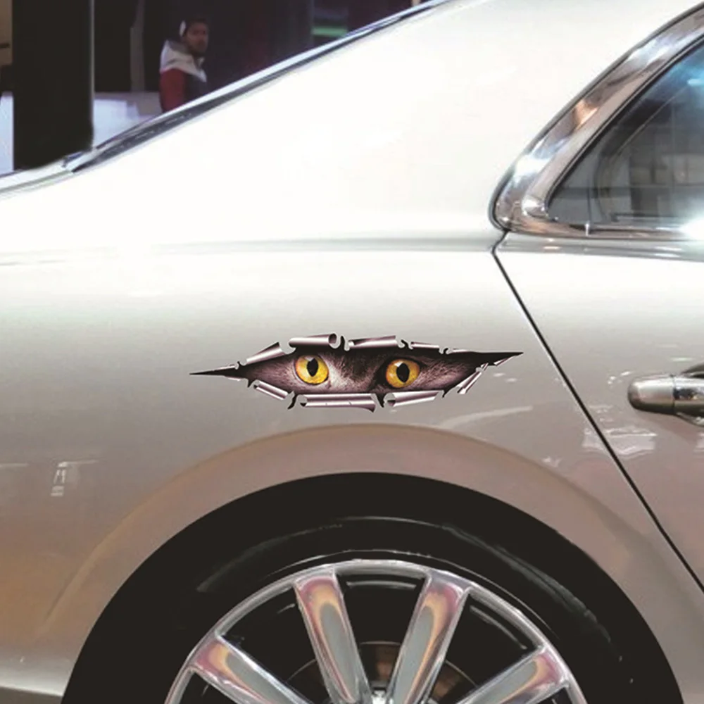 Lifelike 3D Eyes Peeking Monster Waterproof Fashion Car Sticker Car Styling For All Cars Stereo cat eye reflective sticker
Lifelike 3D Eyes Peeking Monster Waterproof Fashion Car Sticker Car Styling For All Cars Stereo cat eye reflective sticker