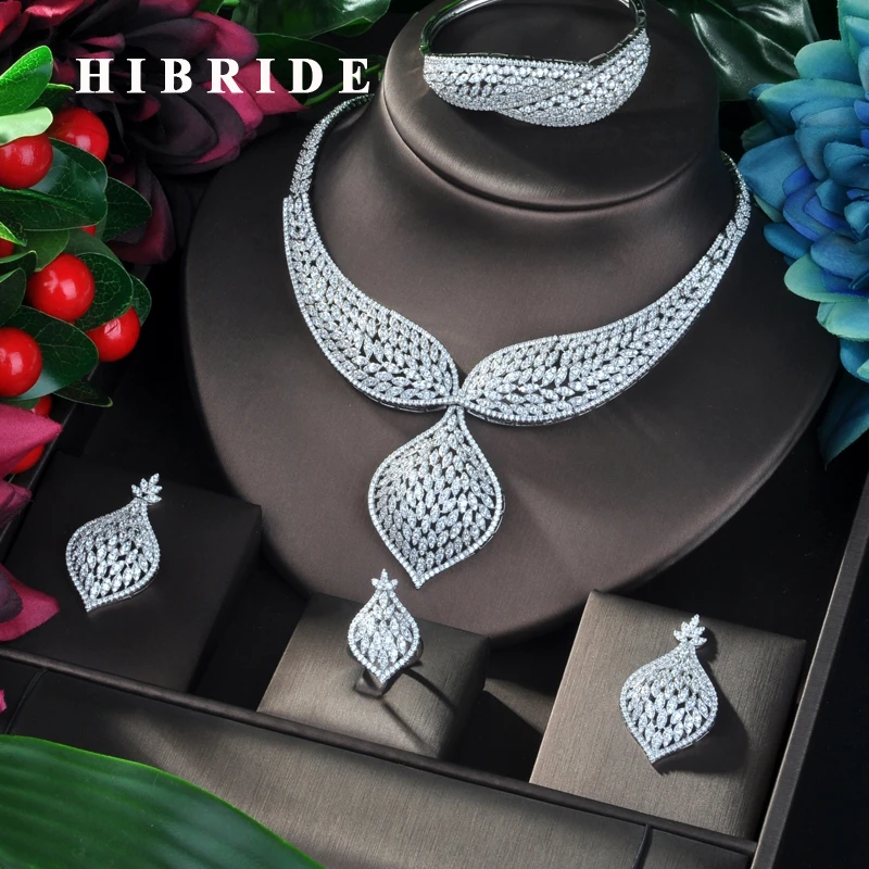 HIBRIDE новый роскошный дизайн женские свадебные Большие Ювелирные наборы для женщин Свадебные аксессуары ювелирные изделия AAA кубический цирконий наборы N-794
HIBRIDE новый роскошный дизайн женские свадебные Большие Ювелирные наборы для женщин Свадебные аксессуары ювелирные изделия AAA кубический цирконий наборы N-794