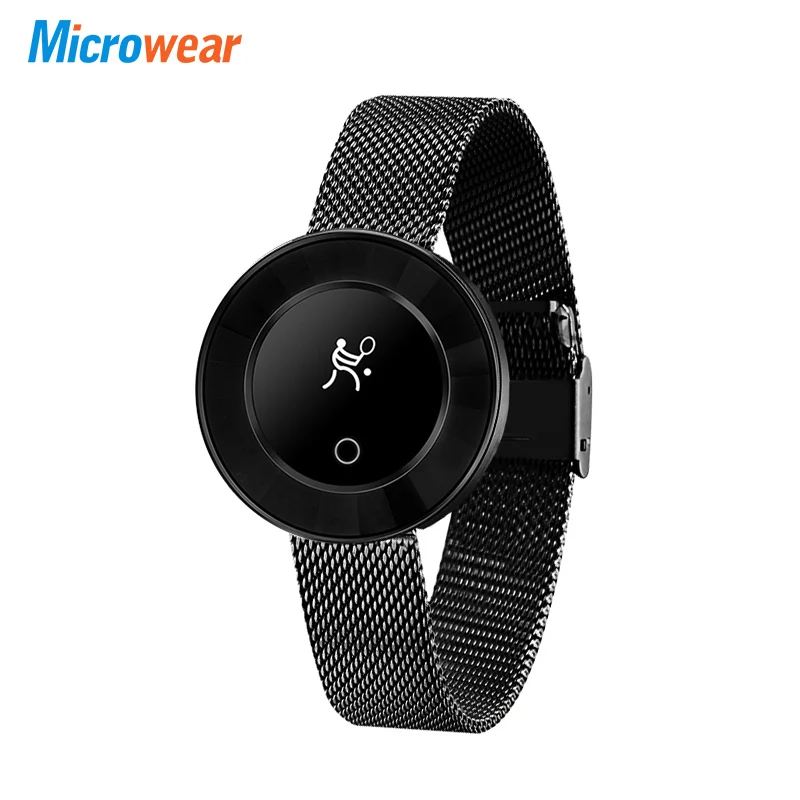 

Microwear X6 0.66 inch Sports Smart Bracelet Bluetooth 4 IP68 Waterproof Call Message Reminder Heart Rate Monitor Blood Pressure