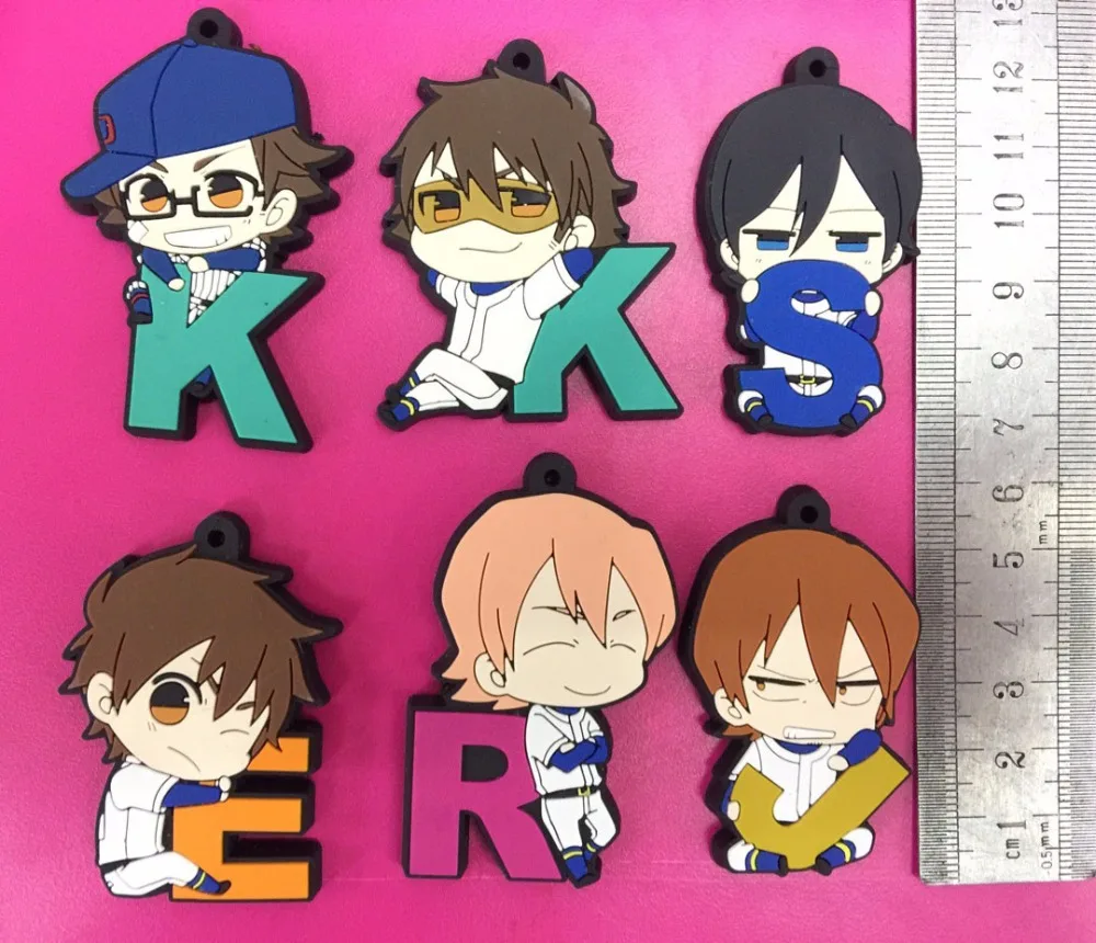 6pcs/lot Hobby Stock Original Japanese anime figure rubber mobile phone charms/keychain/strap G992 
6pcs/lot Hobby Stock Original Japanese anime figure rubber mobile phone charms/keychain/strap G992