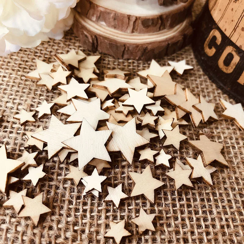200pcs Laser Cut Wooden Star Embellishments Art Scrapbooking Wedding Decoration Wood Star Crafts Party Sewing Home Decor
200pcs Laser Cut Wooden Star Embellishments Art Scrapbooking Wedding Decoration Wood Star Crafts Party Sewing Home Decor