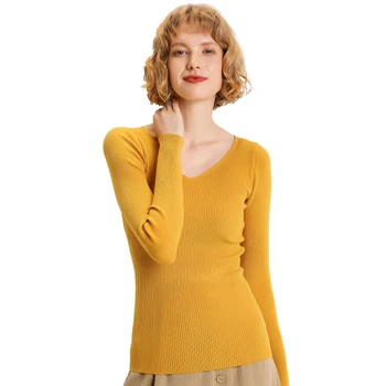 2019 New Autumn Women Knitted Sweater Casual Soft V-neck Jumper Slim Femme Elasticity Pullover Women Knitting Sweater For Spring
2019 New Autumn Women Knitted Sweater Casual Soft V-neck Jumper Slim Femme Elasticity Pullover Women Knitting Sweater For Spring