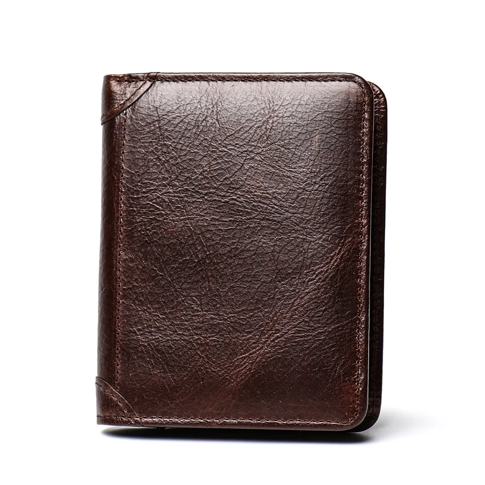 Vintage men wallet simple genuine leather short bifold purse man card holder zipper coin pocket male crazy horse leather wallets
Vintage men wallet simple genuine leather short bifold purse man card holder zipper coin pocket male crazy horse leather wallets