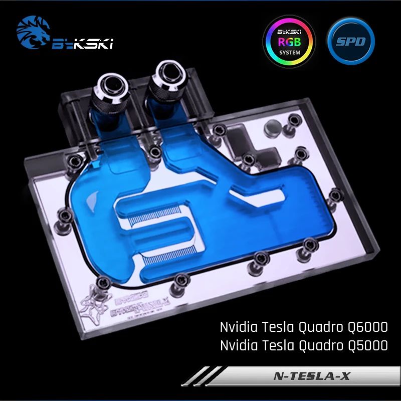 Bykski N-TESLA-X, Full Cover Graphics Card Water Cooling Block RGB/RBW for Nvidia Tesla Quadro Q6000/Q5000
Bykski N-TESLA-X, Full Cover Graphics Card Water Cooling Block RGB/RBW for Nvidia Tesla Quadro Q6000/Q5000