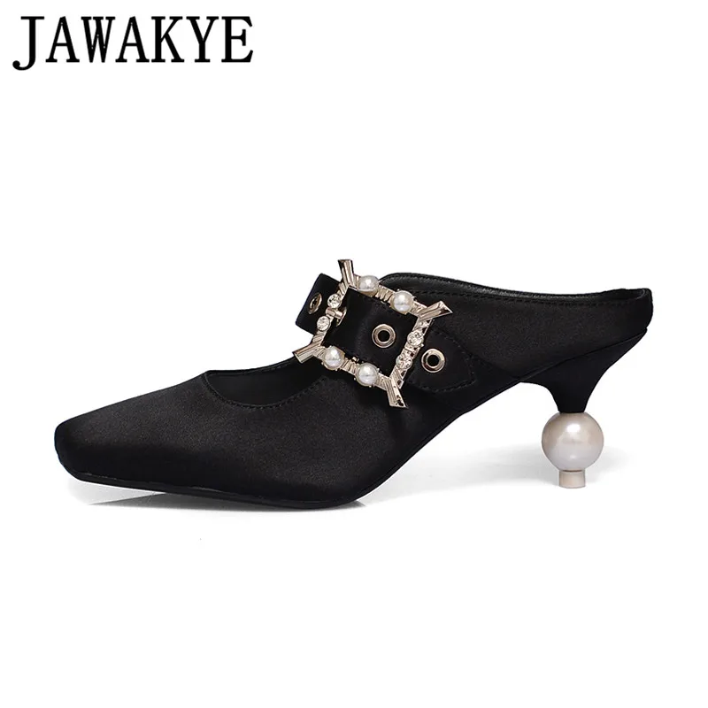 Spring summer High Heels Satin Shoes women crystal pearl decor Mules square Toe Slip-on pumps Women Dress wedding Shoes
Spring summer High Heels Satin Shoes women crystal pearl decor Mules square Toe Slip-on pumps Women Dress wedding Shoes