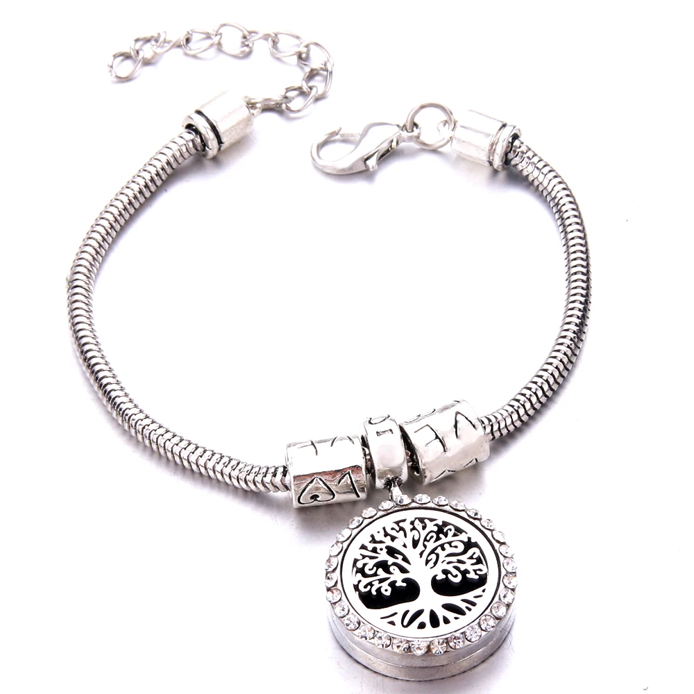 Tree of Life Full zircon Locket Bracelet Bangle Stainless Steel Essential Oil Diffuser Perfume Aromatherapy Bracelet Gift
Tree of Life Full zircon Locket Bracelet Bangle Stainless Steel Essential Oil Diffuser Perfume Aromatherapy Bracelet Gift
