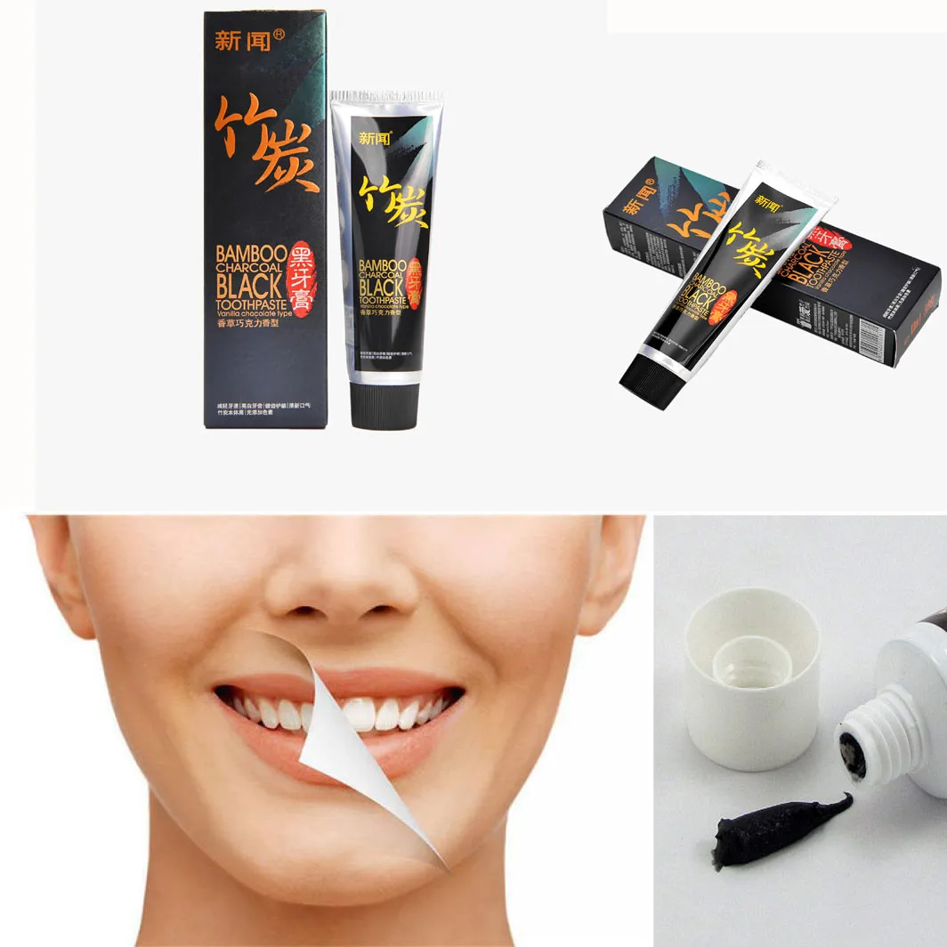60g Teeth Whitening Toothpaste Bamboo Charcoal Toothpaste Travel Portable Dental Cream Cleaning Hygiene Oral Care
60g Teeth Whitening Toothpaste Bamboo Charcoal Toothpaste Travel Portable Dental Cream Cleaning Hygiene Oral Care