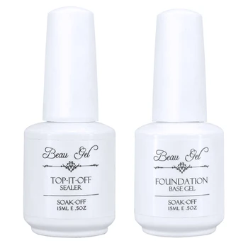 Beau Gel 2pcs/lot 15ml Safe Semi Permanent Nail Varnish Top & Base Coat Gel Soak-Off Premier UV Gelpolish Nail Art
Beau Gel 2pcs/lot 15ml Safe Semi Permanent Nail Varnish Top & Base Coat Gel Soak-Off Premier UV Gelpolish Nail Art