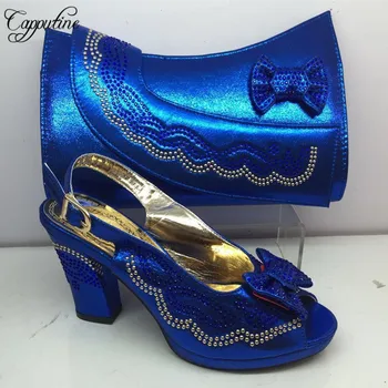 Blue Color Nigerian New Arrival Woman Shoes And Bag Set Summer PU Square Heels Shoes And Bags Set For Wedding Party BL295C
Blue Color Nigerian New Arrival Woman Shoes And Bag Set Summer PU Square Heels Shoes And Bags Set For Wedding Party BL295C