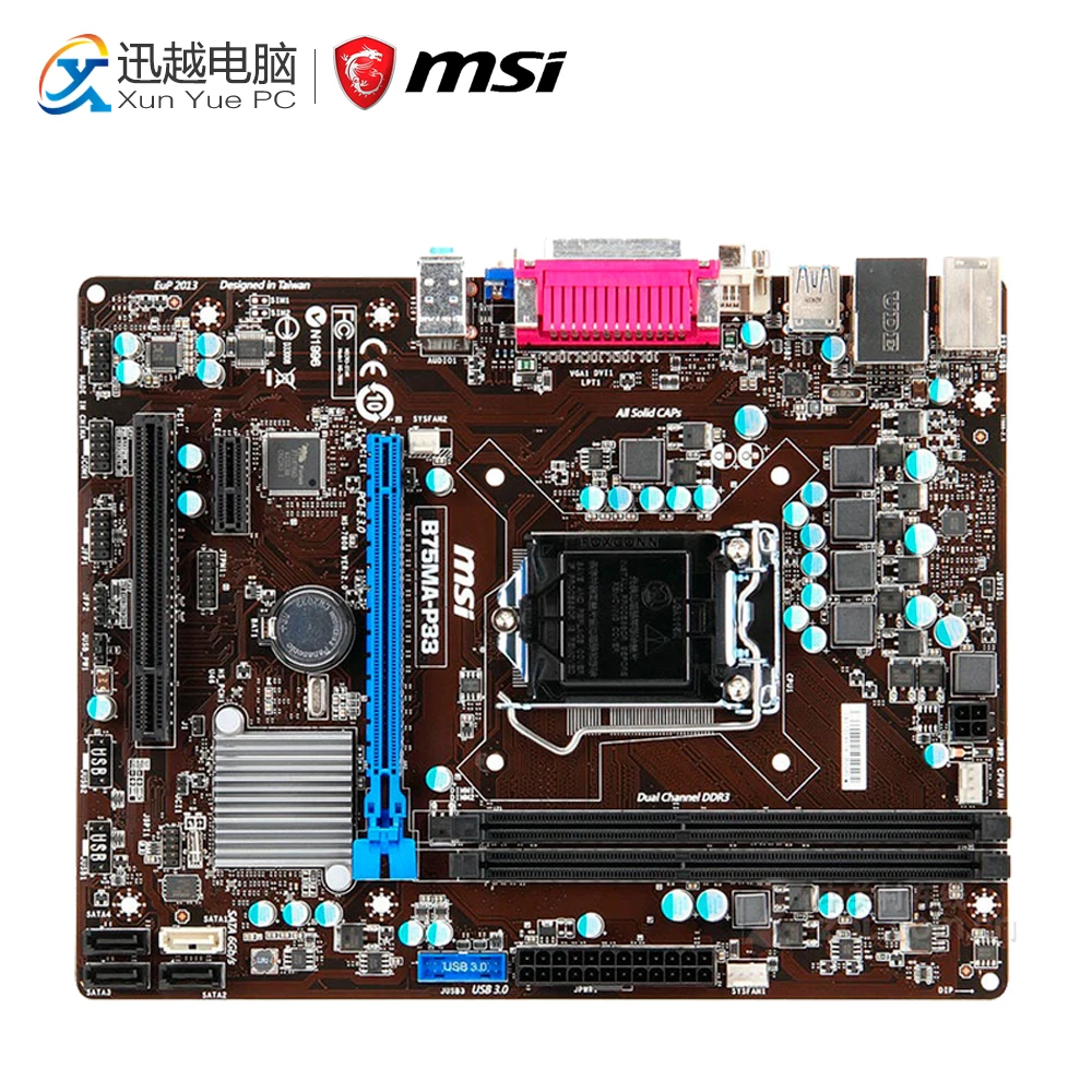 MSI B75MA-P33 Desktop Motherboard B75 Socket LGA 1155 i3 i5 i7 DDR3 16G SATA3 Micro-ATX
MSI B75MA-P33 Desktop Motherboard B75 Socket LGA 1155 i3 i5 i7 DDR3 16G SATA3 Micro-ATX