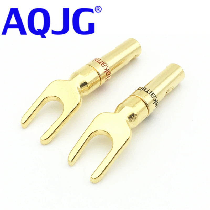 12PCS Nakamichi Gold Plated copper Banana Spade Plug Screw Type CONNECTOR for speaker cable AQJG
12PCS Nakamichi Gold Plated copper Banana Spade Plug Screw Type CONNECTOR for speaker cable AQJG