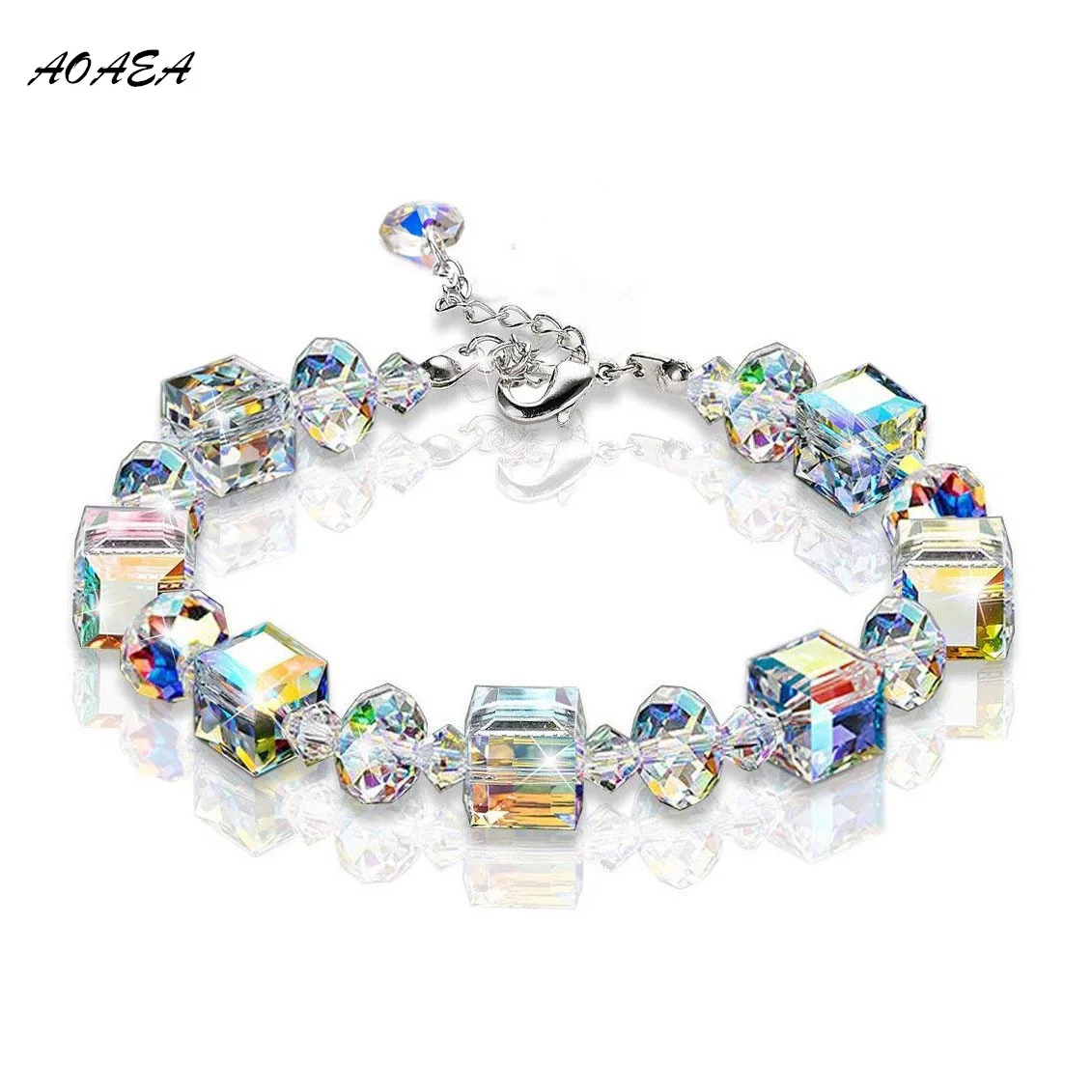 New Fashion Hot Square Colorful Crystal Stone Bracelet For Women Shine AB Color Exquisite Luxury Charms Bracelet Jewelry Gift
New Fashion Hot Square Colorful Crystal Stone Bracelet For Women Shine AB Color Exquisite Luxury Charms Bracelet Jewelry Gift